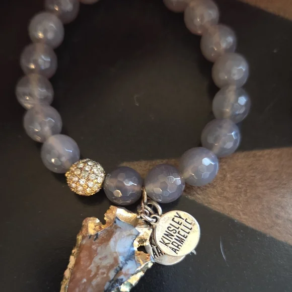 Elegant Kinsey Armelle Stone 3 Beaded Bracelet Set - Picture 3 of 6